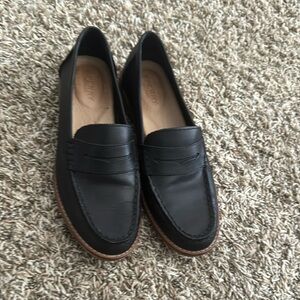 Sperry Black Leather Loafers
